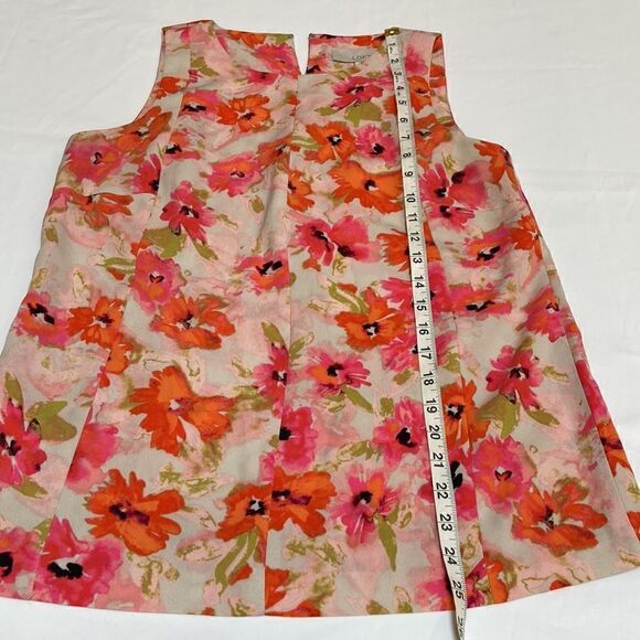 LOFT Floral Tank Blouse Size S - Picture 7 of 10